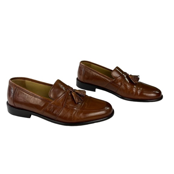Johnston & Murphy Brown Leather‎ Dress Shoes Tassel Loafers Mens Size 9.5 main image 9